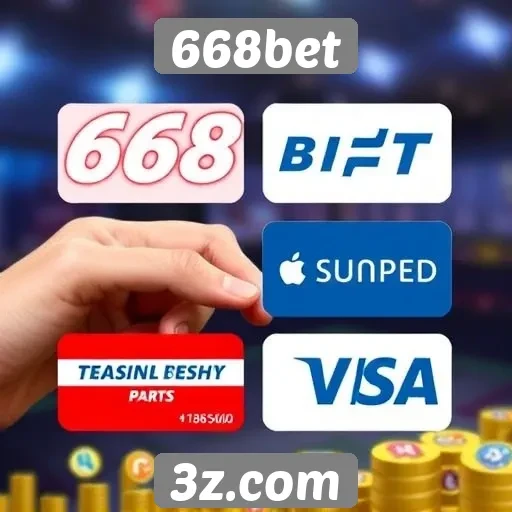 Métodos de pagamento aceitos no 668bet